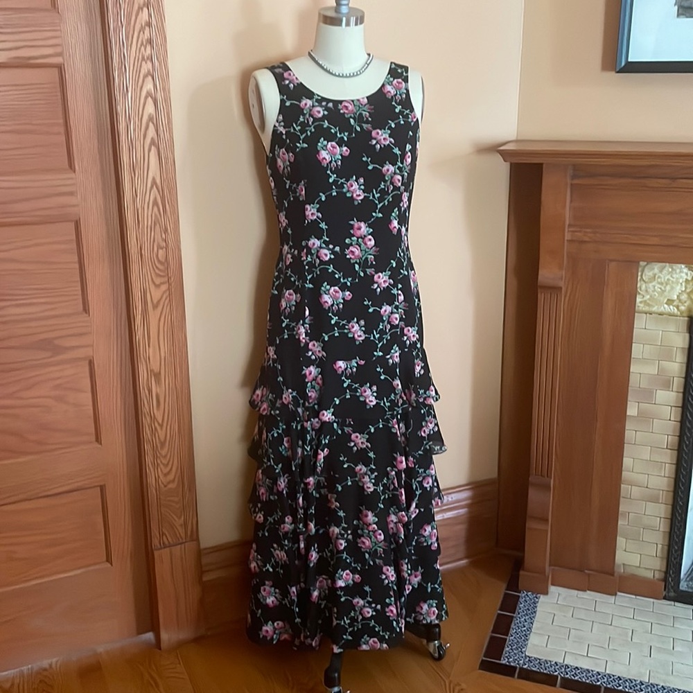 Vintage Ellen Tracy Flamenco-style dress Size 6